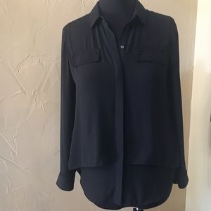 WHBM Black Blouse